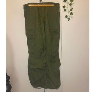 Kooka boutique army green parachute pants🎀